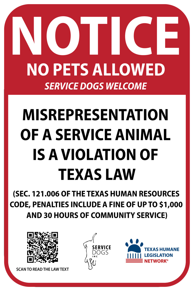 Service Dogs ONLY Sign | Window Cling – THLN service-dogs-only-sign-window-cling-thln