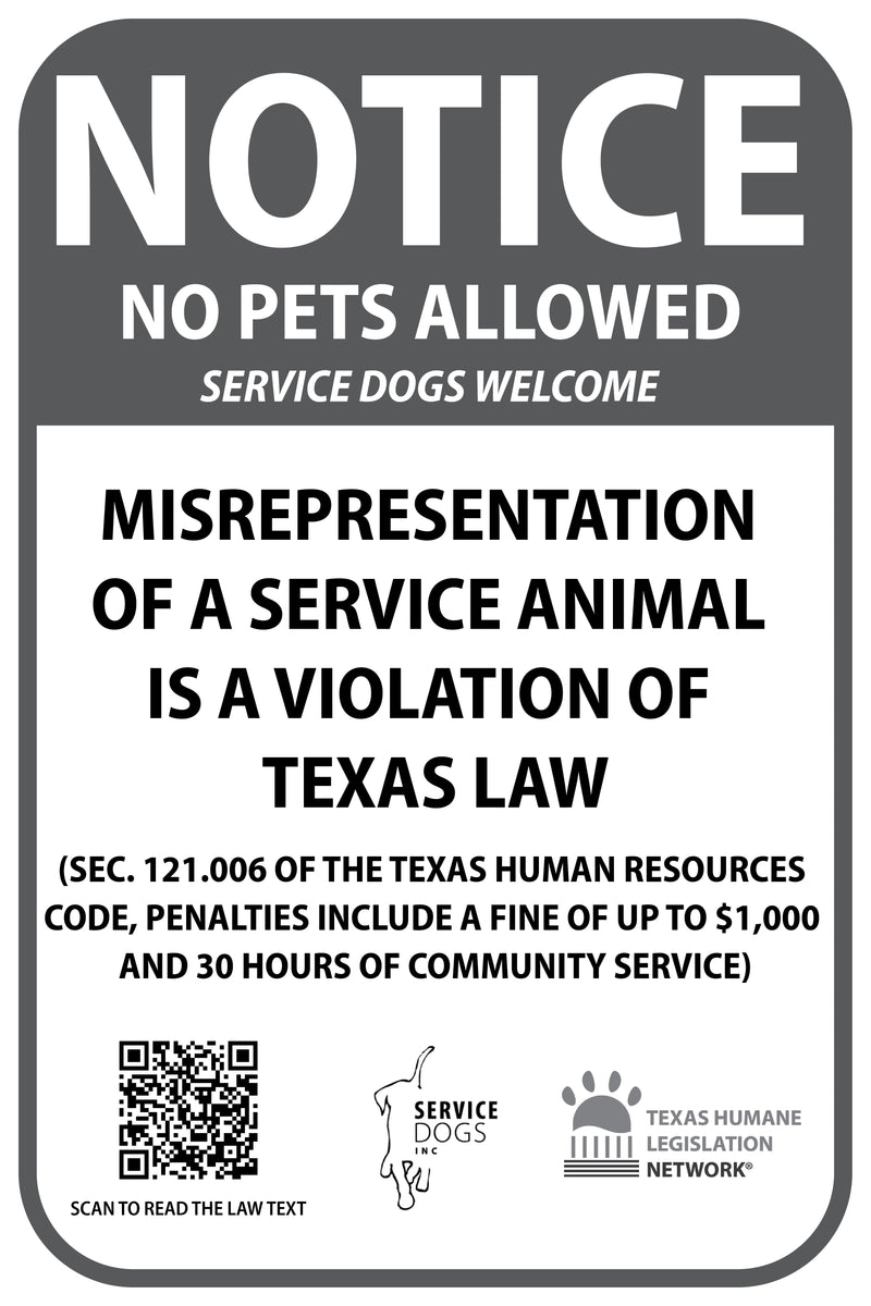No Animals Allowed Business Sign - Vinyl Window/Wall Sticker, 7"x3.5", Water & UV Resistant
