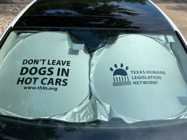 Don't Leave Dogs in Hot Cars - Windshield Sun Shade